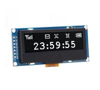 TOPINCN 2.23 Inch OLED Display Module High Brightness Self Illuminating Screen for Monitoring and Teaching Equipment 128x32 (MRC162A White Display)