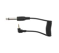 TOPINCN 2.5mm to 6.35mm Male Cable for Camera Flash Light, Resistant, Widely Compatible, 1x Mono Cable