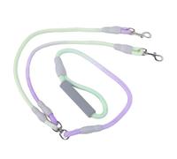 TOPINCN 2 Dog Leash, Dual Rope Walking Training Leads for Large Medium Dogs Households Daily Outings, Heavy Duty Double Pet Rope Leash with Comfortable Padded Handle (1.2cm*0.8M+1.0cm*0.6M)
