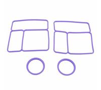TOPINCN 2 Pack Silicone Lunch Box Gasket Replacement Set, Lunch Box Seal For OmieBox with Airtight Food Container Gasket Replacement Part For Kids Lunch Box (Purple)