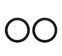 TOPINCN 2 Pieces Silicone Brewing Group Seal, Replacement Gasket for Nuova SIMONELLI 1 2 Life Espressos Machine, Coffee Equipment Sealing Gaskets Replacement Part (Black)