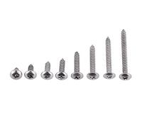 TOPINCN 200Pcs/Set M3 Self-Tapping Screws Kit Stainless Steel Metal Screws 6Mm/8Mm /10 Mm/12 Mm/16 Mm/20 Mm/25 Mm/30 Mm(Truss Head)