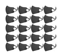 TOPINCN 20Pcs Dust Mask, Washable Face Mask, Reusable Faces Respirator, Breathable Faces Cover with 3D Structure for Men Women Workplace Sports Outdoor Worksite Cycling (Black)