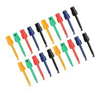 TOPINCN 20PCs Excellent Performance Test -Hook Clips for Electronic Tests Multimeter Accessories, Durable and Safe Clamp/Holder Gripper for Precise, Ideal for Technicians, Plastic Copper Material