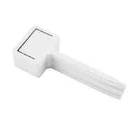 TOPINCN 20Pcs Plant Labels, PVC Waterproof Reusable Gardening Flower Plant Label Flower Pots Tags Garden Seed Stake Tool (White)