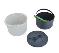 TOPINCN 2L Rice Cooker Set, Microwave Rice Cooker Rice Cookers Small Appliances (Green)