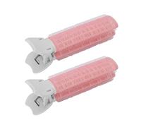 TOPINCN 2pcs Hair Volume Roller Curler Clamp/Holder Volumizing Bangs Styling Tool, Fast Curling Fluffy Hairstyle, Lightweight Compact for Travel, ABS Material (Pink #12)