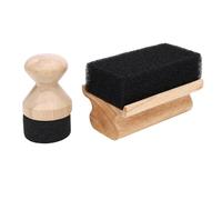 TOPINCN 2PCS Oil Wax Applicator, Premium Beech Wood Sponge Applicators for Wood Cutting Boards Butcher Blocks, with Ergonomic Handle for Non Slip Grip