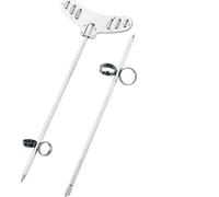 TOPINCN 2Pcs/Set Vegetable Spiral Cutter, Stainless Steel Screw Winder Twist Spiral Potato Carrot Cucumber Carving Tool Special Shape Kitchen Use Silver