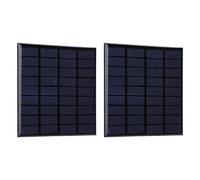 TOPINCN 2W Solar Panels with Long Lifespan for Various Solar Toys, 2 Pieces Panel Module for Energy Research