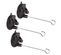 TOPINCN 3 Pcs Bird Feeder Wall Hook Suction Cup for Wind Chimes Plant, Proof Hanger for Windows, Ideal for Teaching Natural Sciences to Children, 2.56x2.56x1.57in, 5.83in Hook, Perfect for Hanging