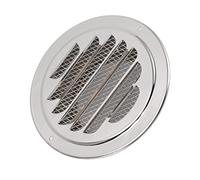 TOPINCN 304 Stainless Steel Flat Ducting Air Ventilation Outlet Round Vents Dryer Parts Accessories Exhaust Duct Grill Cover Air Ventilation Cover (120mm / 4.7in)