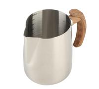 TOPINCN 304 Stainless Steel Frothing Cup Inner Scale Comfortable Handle for Latte Art Stainless Steel Frothing Cup for Coffee Enthusiast (1000ml)