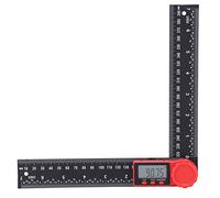 TOPINCN 360 Degree Protractor Ruler Easy-to-Read Angle Measuring Tool for Construction Work 200mm
