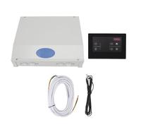 TOPINCN 380V Sauna Stove External Controller Ultra Thin Digital Control Panel Wall Mounted with 1-12 Hour Timer and Temperature Range 35-110℃ for SAB SAD HV Series Sauna Steam Engine (Black)