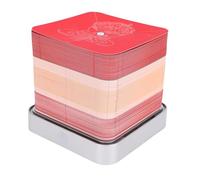 TOPINCN 3D Rose Bouquet Art Notepad, Paper Sculpture with 2026 Calendar, Layered Paper Statue with Light Design, Hand Tear Memo Pad for Desktop Decoration, Office Ornament (Red)