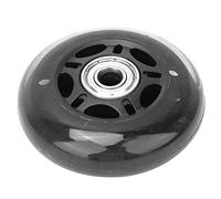 TOPINCN 3in Black Transparent Silent PU Casters Wheel with 608ZZ Bearing for Luggage Cart Skates - Durable and Wear-Resistant Wheel Replacement for 40kg Load Capacity, Accessories