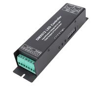 TOPINCN 4 Channel DMX Decoder, Constant Voltage Engineering Decoder DMX512 Dimmer Driver LED Strip Light DMX Controller for LED Strip Light Stage Lighting (DC 12V to 24V)