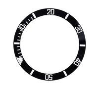 TOPINCN 4 Colors Aluminum Bezel Ring, Anti-Scratch Loop Piece Offering an Exquisite Look for Wristwatch Enthusiasts (Black)