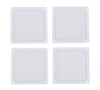 TOPINCN 4 Pack Dust Filter for Computer Cooler Fan, 5.51x5.51in Magnetic Frame PC Fan Dust Mesh PC Cooler Filter PVC Cover Computer Fan Grills or PC Case Fan Chicken Coop Vent (White)