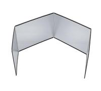TOPINCN 4 Sided Oil Splatter Guard Galvanized Board Foldable Splash Shield with High Temperature Proof for Kitchen Gas Stove Protection