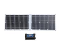 TOPINCN 40W Portable Solar Panel, Monocrystalline High Efficiency Lightweight Foldable with 2 USB Ports and DC Adapters, for Camping Hiking Outdoor Activities