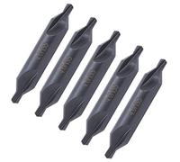 TOPINCN 4mm HSS Center Drill Bit Enlarged Chip Flute Design 5Pcs for Machining Centers, Die Steel Processing
