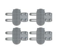 TOPINCN 4Pcs Cat Self Grooming Rubbing Mat, Table Leg Fixed Self Massage Scratcher with Flexible Silicone Brush Head, Claw Massage Comb for Long Short Hair Cats Loose Fur Removal (4pcs)