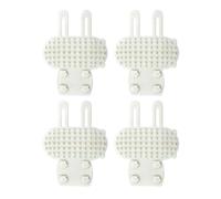 TOPINCN 4Pcs Cat Self Grooming Rubbing Mat, Table Leg Fixed Self Massage Scratcher with Flexible Silicone Brush Head, Claw Massage Comb for Long Short Hair Cats Loose Fur Removal (4pcs)