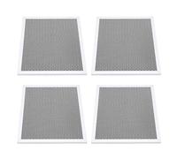 TOPINCN 4PCS Range Hood Filter Aluminum Carbon Fiber Grease Filter Replacement with Double Layer Stable Mesh for Broan Range Hood