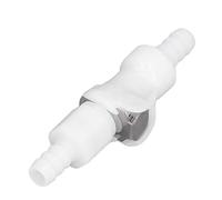 TOPINCN 5/16 Food Grade Plastic Hose Quick Connector, Shut Off Valve Adapter, Tubing Joint, Coupling Fitting, Water Line Tube Connector for Gas Beer Line Homebrew