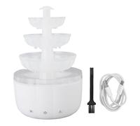 TOPINCN 500ML Rain Air Humidifie with Night Light, 500ML Fountain Design Water Drip Diffuser Humidifier, Quiet, Auto Shut Off, Suitable for Bedroom Living Room Office Yoga