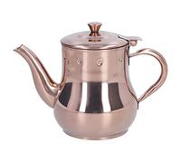 TOPINCN 500ML Rose Gold Teapot Tea Kettle, Removable Tea Pot Loose Leaf Tea Maker with Integrated Cover and Anti-scalding Handle Design Suitable for Conference Rooms