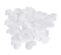 TOPINCN 500Pcs Valentines Day Craft, Multi-Color Heart Shaped Accent, Anniversary Party Supplies, DIY Wedding Ornaments, Handmade Celebration Decorations for Home Dating (3.2cm white 500 pieces/pack)
