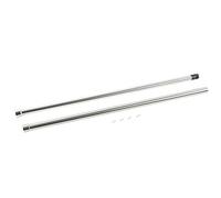 TOPINCN 58-98Cm Stainless Steel Extendable Telescopic Rod Rail Clothes Hanging Poles 50Kg/110.2Lb Clothing Organizer for Wardrobe Cabinet