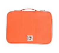 TOPINCN 5Colors Document Bag, A4 Zippered Case, Easy to Carry for Business Trip, Portfolio Organizer with Multi Pocket Design for Notebook Storage (Orange Yellow)