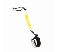 TOPINCN 5FT Stand Up Paddle Board Sproted Line with Ankle Belt, Robust and Light for Surfboard, Suitable for Bodyboard, Suitable for Neoprene Material (Yellow)