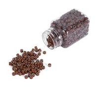 TOPINCN 5MM Silicone Lining Rings Loops Beads 1000PCS Hair Extension Tools 5 Colors - Gentle & Undetectable Hold for Human Hair - Salon Quality (Light Brown)