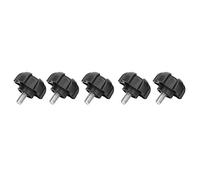 TOPINCN 5Pcs Adjustable Knob Bolt Stylish Five-Star Head Locking Handle Screws for Furniture Assembly ABS Plastic M6 10mm