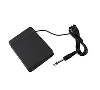 TOPINCN 6.35 Foot Sustain Single Pedal Controller for Electronic Piano Encrypted Springs for Foot Comfort 1.6m Line, Prevent Pre-shoot, Suitable for All Positions Keyboard Players