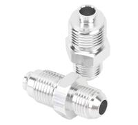 TOPINCN 6AN Metal Alloy Power Steering Fitting Connector for Power Steering Boxes with O Ring Fittings, Sturdy Design, Suitable for 1980-Onwards Models, 2 Pcs for Automotive Maintenance