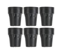 TOPINCN 6pcs Anti-Slip Walking Stick End Cover Tips - Stable Grip Walking Canes Bottom Pads, Heavy Duty Plastic, Protects Cane Tip, Easy Installation, for Elderly