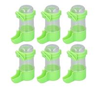 TOPINCN 6pcs Automatic Bird Water Dispenser, Bird Hanging Feeder Spill Proof with Automatic Water Supply Drinker Bottle for Pet Parrots Budgies Cockatiels (100ml)