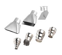TOPINCN 7Pcs Heat Gun Nozzle Attachments, Stainless Steel Shrink Wrap Hot Air Gun Accessories Tools Kit for 1500-2000W 35mm Hot Air Gun