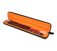 TOPINCN 8 Years Dried Bitter Bamboo Flute Set Brass Joints Sealing Performance Flute Film Protector for Beginners Performance Grade Examination