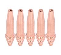TOPINCN Acetylene Cutting Nozzle Efficient Copper Cutting Tips for Integrated Machine 2# G02-2, 280-350mm/min, Pack of 5, for Torch Consumables