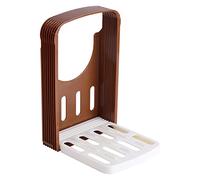 TOPINCN Adjustable Bread Slicers Guides, 4 Thickness Settings Bun Chopper, Foldable Toasts Cutter Mold, Kitchen Sandwichs Splitter Tool for Ham, Vegetables, Cheese & Home Cooking
