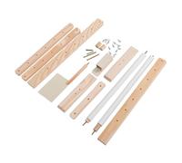 TOPINCN Adjustable Wooden Embroidery Stand Needlework Holder Embroidery Frame Holder Tapestry Frame with Tilting Rotating Height Adjustment for Quilting Tapestry Home