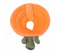 TOPINCN Adorable Carrot Shaped Pet Cone Soft Adjustable Recovery Collar Pet Cone After Surgery Postoperative Protective Elizabethan Collar (Orange Carrot)