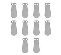 TOPINCN Air Compressor Valve Plate Tongue Shape Intake and Exhaust Accessories for 80mm Cylinder, Cast Iron Material, 10Pcs Set for Maintenance (80 Exhaust Short Film)